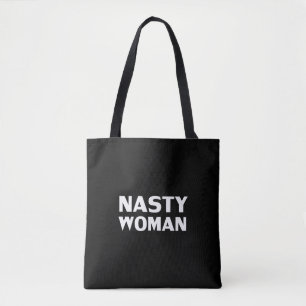 "Mulher desagradável" preto branco - Tote Bag