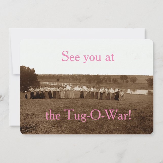 Mulher do ano 1890, Tug-O-War Fox River Elgin IL (Frente)