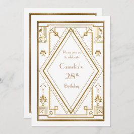 Mulher do convite de aniversário, grande Gatsby,