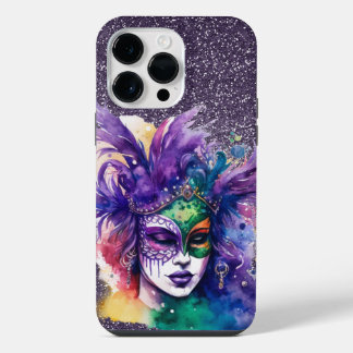 MULHER DO MARDI GRAS ROXO VERDE OURO
