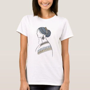 Mulher do Partido Ucraniano Camisa de Arte