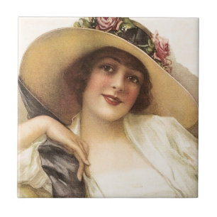 mulher do Victorian do vintage 1900's