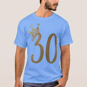 Mulher Dourada Camisa aniversário de 30 anos Camis