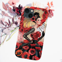 Mulher Elegante e Moderna & Vestido Floral de Papo