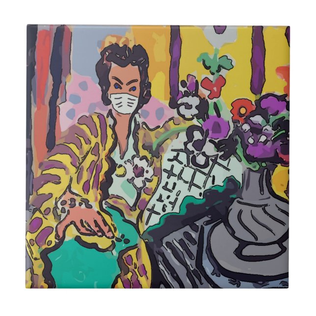 mulher em Mask, arte (Frente)