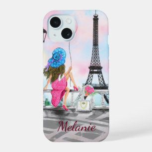 Mulher Em Paris Nome Personalizado Da Torre Eiffel