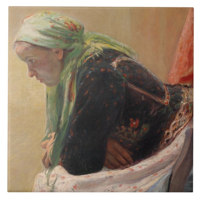 Mulher em Profundo Pensamento (por Oleksa Novakivs (Frente)