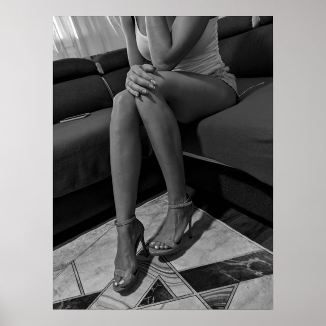 Mulher em salto alto poster (Frente)