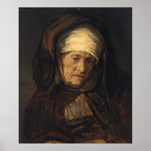 Mulher Envelhecida - Rembrandt Fine Art Poster