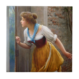 Mulher Espiando (por Eugene de Blaas)