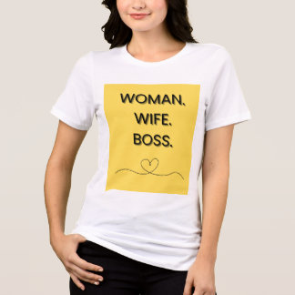 Mulher Esposa Chefe Tee #mulher t shirt