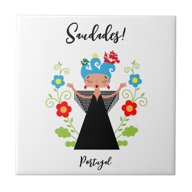 Mulher fada cantora de caravela portuguesa (Frente)