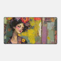 Mulher Feliz de Kimono