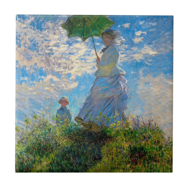 Mulher Guarda-Sol Impressionismo Monet (Frente)