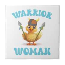 Mulher Guerreira Bonita Viking Chicken