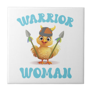Mulher Guerreira Bonita Viking Chicken
