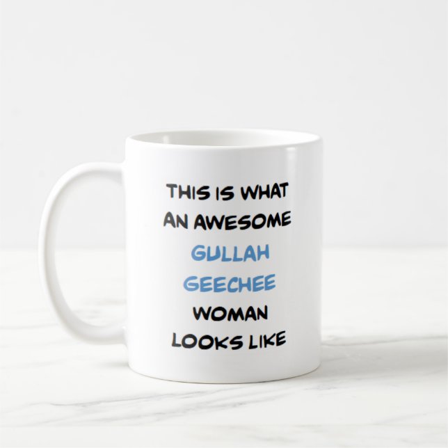 mulher gullah geechee, caneca de café incrível (Esquerda)
