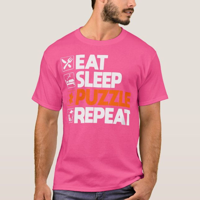 Mulher Jigsera Quebra-cabeça do Ventilador Camisa  (Frente)