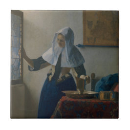 Mulher Jovem Com Quebra-cabeça De Arte Vermeer Com