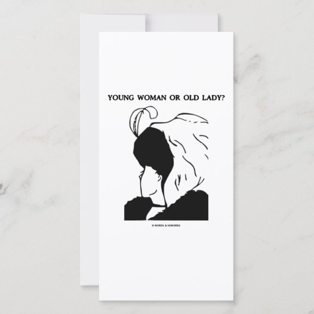 Mulher Jovem Ou Velhinha? (ilusão óptica) (Frente)