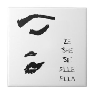 Mulher Lady Face Sketch Ela Ze Elle Ella Sie