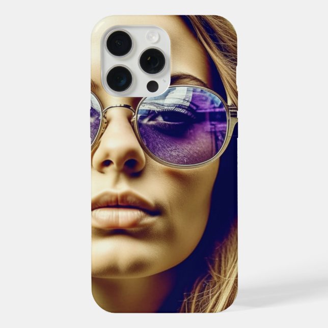 Mulher Legal com Reflexo nos Óculos de Sol (Verso)