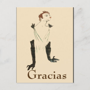 Mulher Loira, Gracias, alterar texto Cartão postal