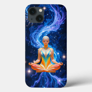 Mulher Meditativa com Energia Fluente