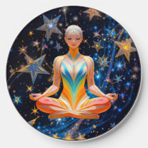 Mulher Meditativa - design de Galáxia Mística