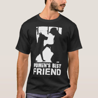 Mulher Melhor Amiga Camisa Cachorro Presente