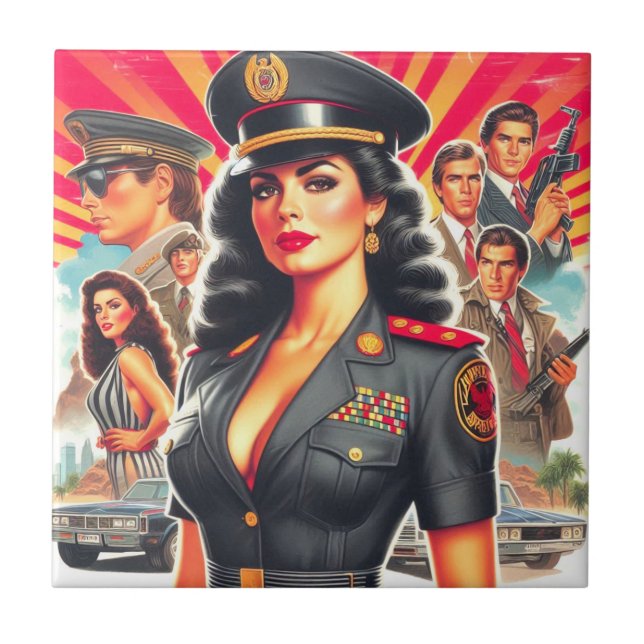 Mulher Militar Retro (Frente)