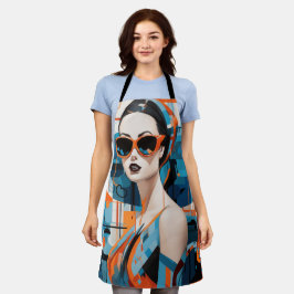 Mulher moderna Chic, elegância geométrica