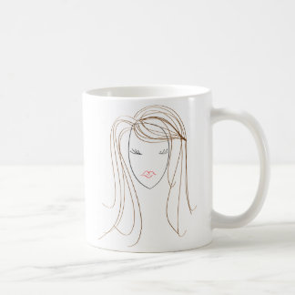 Mulher na caneca
