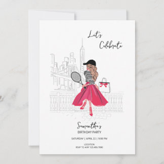 Mulher na cidade de Nova York – Convite para festa