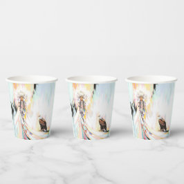 Mulher Nativa Americana E Águia