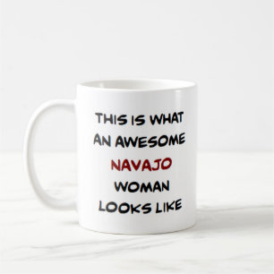 mulher navajo, caneca de café incrível