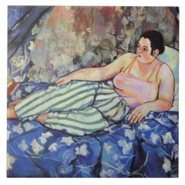 Mulher no quarto azul (por Suzanne Valadon)