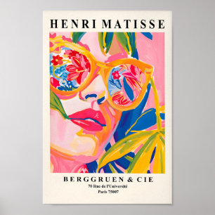Mulher Nos Óculos De Sol, Poster Tropical De Verão