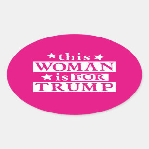 Mulher para os adesivos TRUMP