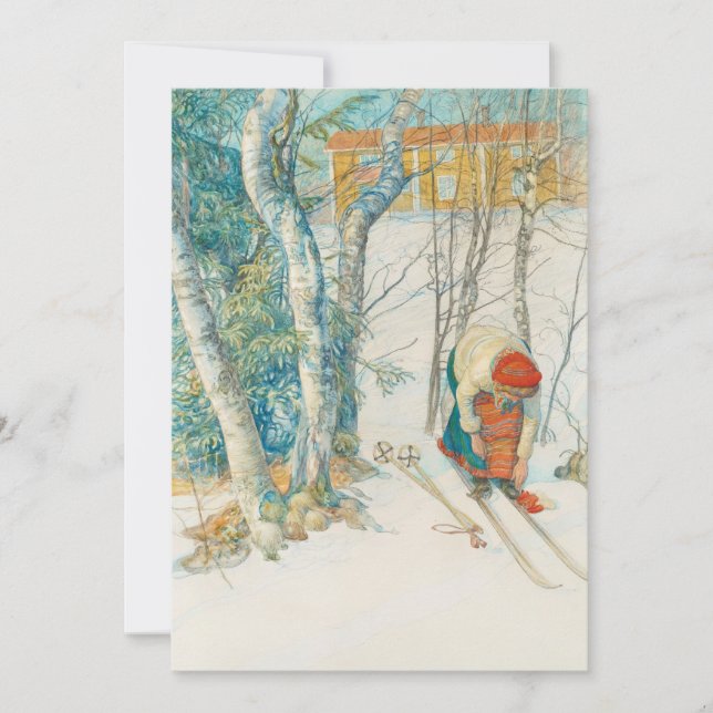 Mulher Putting em Skis - Skidloperskan (Frente)