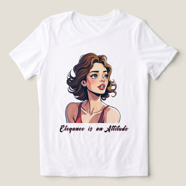 Mulher Radiante com Olhos Azuis (Design frontal)