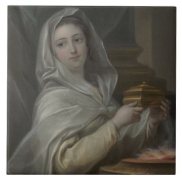 Mulher retratada como Virgem Vestal (Roma Antiga)