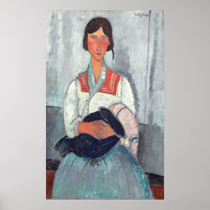 Mulher Roma - Amedeo Modigliani Fine Art Poster