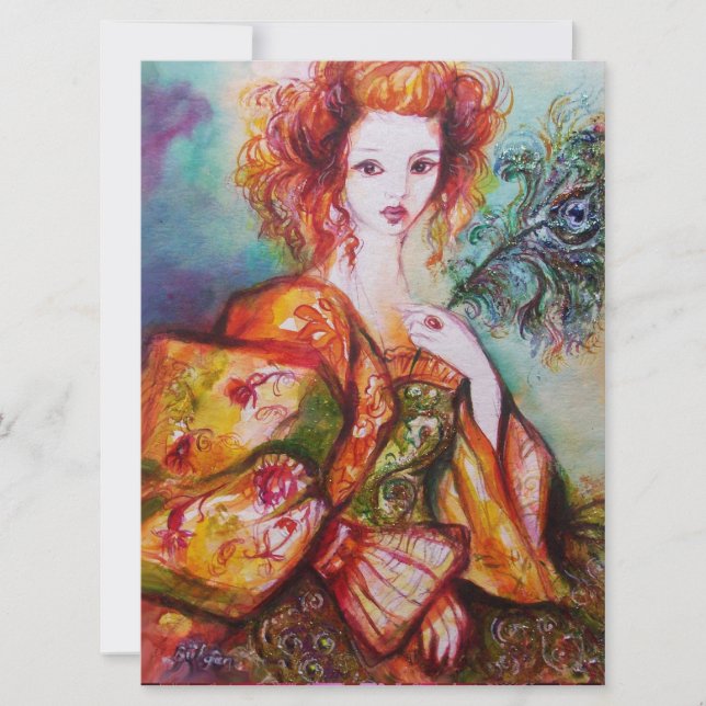 MULHER ROMÂNTICA COM PENA DE PAZ ESPUMANTE,Vermelh (Frente)