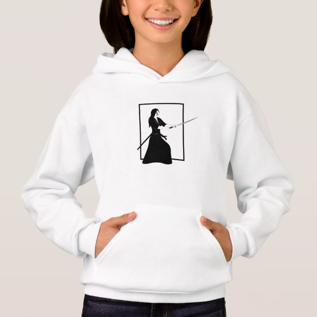Mulher Samurai Guerreira com Espada (Frente)