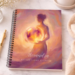 Mulher Segurando Reflexões Personalizadas de Luz