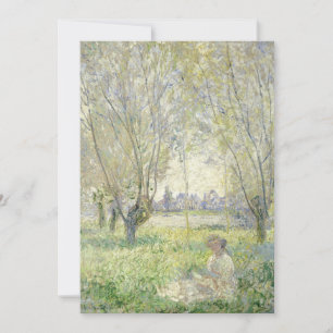Mulher Sentada Sob Os Seles   Claude Monet