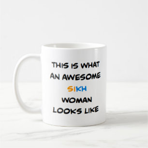 mulher sikh, caneca de café incrível