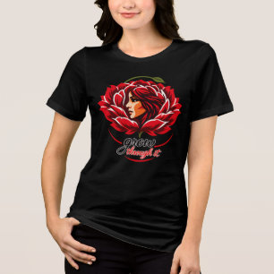 Mulher Silhueta Floral Arte Botânica