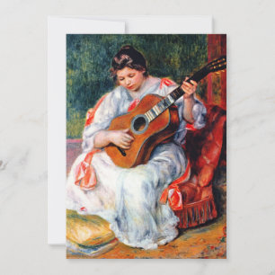 Mulher Tocando a Guitarra por Pierre Renoir
